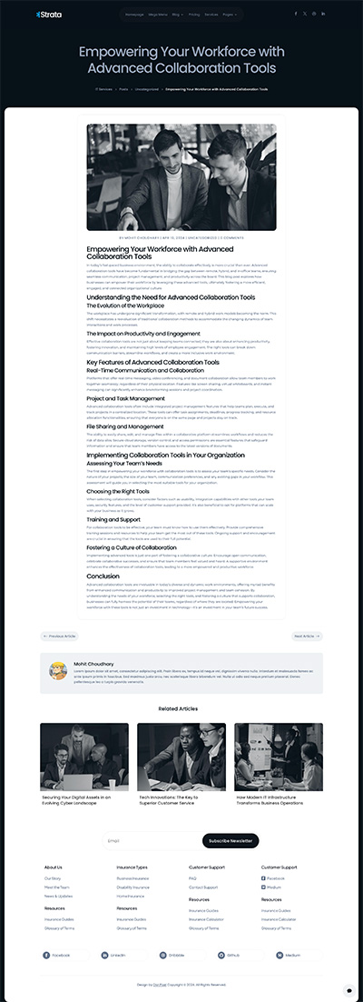 IT Services Layout Pack Single Post